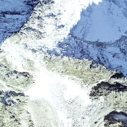 Satellite imagery of Spitzberg, CH