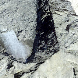 Satellite imagery of Piz Greina, CH