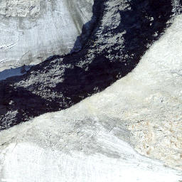 Satellite imagery of Piz Greina, CH
