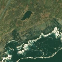 Satellite imagery of Cape Pine, CA