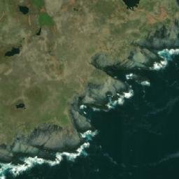 Satellite imagery of Cape Freels, CA