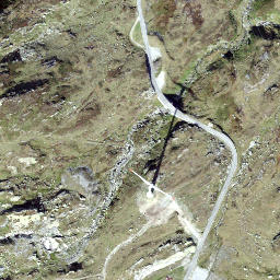 Satellite imagery of Saint Gotthard Pass, CH
