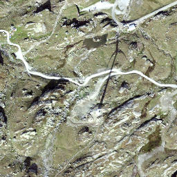 Satellite imagery of Saint Gotthard Pass, CH