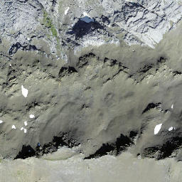 Satellite imagery of Oeschinengrat, CH