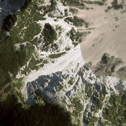 Satellite imagery of Kordeževa Glava, AT