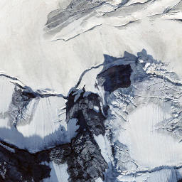 Satellite imagery of Blüemlisalphorn, CH