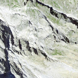 Satellite imagery of Piz Bregaglia, CH