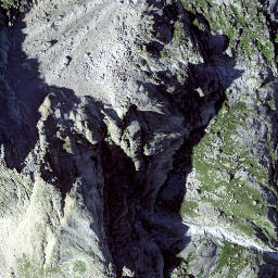 Satellite imagery of Piz Bregaglia, CH