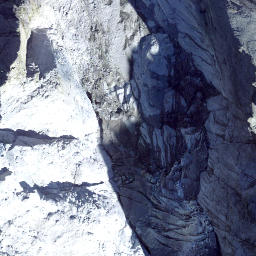 Satellite imagery of Pizzo Cengalo, CH