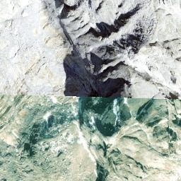 Satellite imagery of Pizzo Cengalo, CH