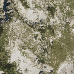 Satellite imagery of Tolminski Kuk, HR