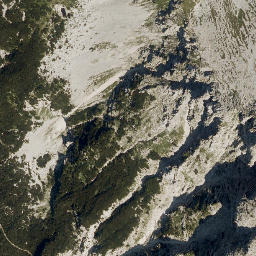 Satellite imagery of Tolminski Kuk, HR