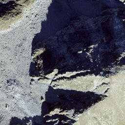 Satellite imagery of Mont Blava, CH