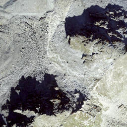 Satellite imagery of Mont Blava, CH