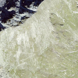 Satellite imagery of Mont Blava, CH