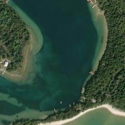 Satellite imagery of Point Shab-wa-way, US