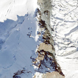 Satellite imagery of Breithorn orientale, CH