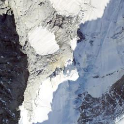 Satellite imagery of Mont Dolent, CH