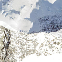 Satellite imagery of Lyskamm Occidentale, CH