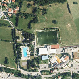 Satellite imagery of The Roman fortress Castra, SI