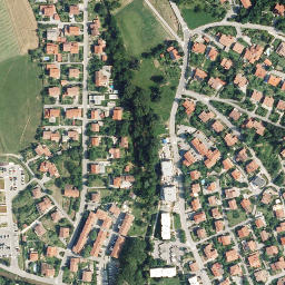 Satellite imagery of The Roman fortress Castra, SI