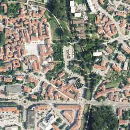 Satellite imagery of The Roman fortress Castra, SI