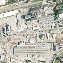 Satellite imagery of The Roman fortress Castra, SI