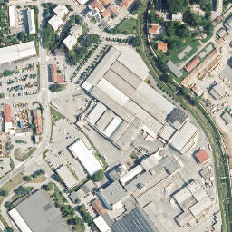 Satellite imagery of The Roman fortress Castra, SI