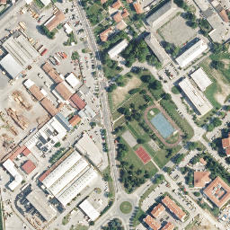 Satellite imagery of The Roman fortress Castra, SI