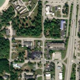 Satellite imagery of Old Mackinac Point, US