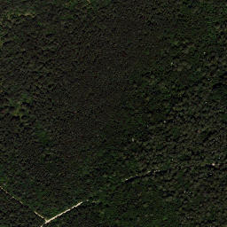 Satellite imagery of Lokev, boundary stone, HR