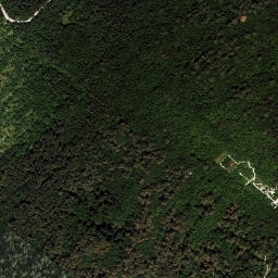 Satellite imagery of Lokev, boundary stone, HR