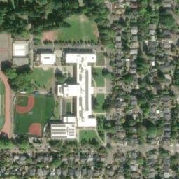 Satellite imagery of M 718 — NGS RD1586 — Portland, US, US