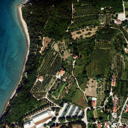 Satellite imagery of Sveti Križ Rt, SI