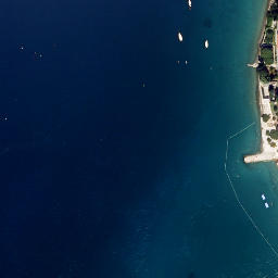 Satellite imagery of Sveti Križ Rt, SI
