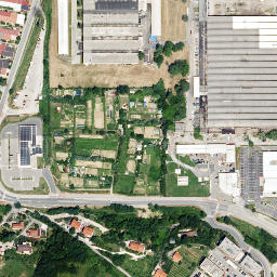 Satellite image of the site