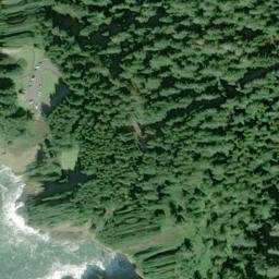Satellite imagery of Cape Meares, US