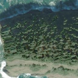 Satellite imagery of Cape Lookout, US