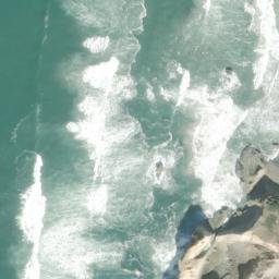 Satellite imagery of Cape Kiwanda, US