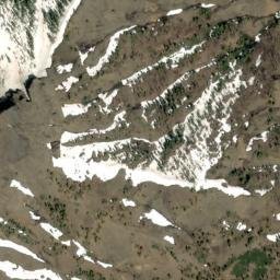 Satellite imagery of China Cap Ridge, US