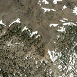 Satellite imagery of China Cap Ridge, US