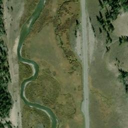 Satellite imagery of U 103 — NGS PY0163 — Gallatin County, US, US