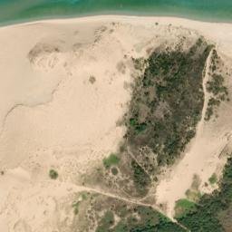 Satellite imagery of Sleeping Bear Point, US