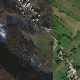 Satellite imagery of Prtešen, BA