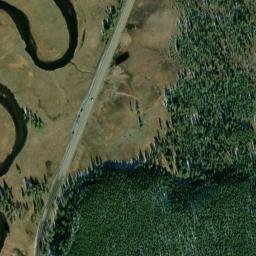 Satellite imagery of E 158 — NGS PY0102 — Park County, US, US