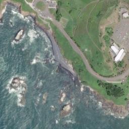Satellite imagery of Yaquina Head, US