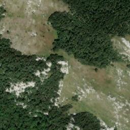 Satellite imagery of Sugarska Duliba - hut, HR