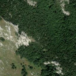 Satellite imagery of Sugarska Duliba - hut, HR