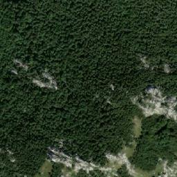 Satellite imagery of Sugarska Duliba - hut, HR