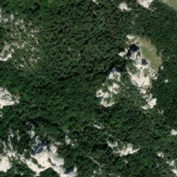 Satellite imagery of Sugarska Duliba - hut, HR